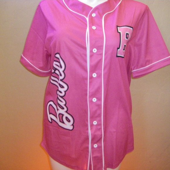 Barbie Pink Baseball Jersey West Coast Barbie Logo Women's Sizes NWT - Picture 8 of 14